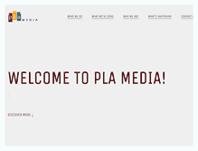 Tablet Screenshot of plamedia.com